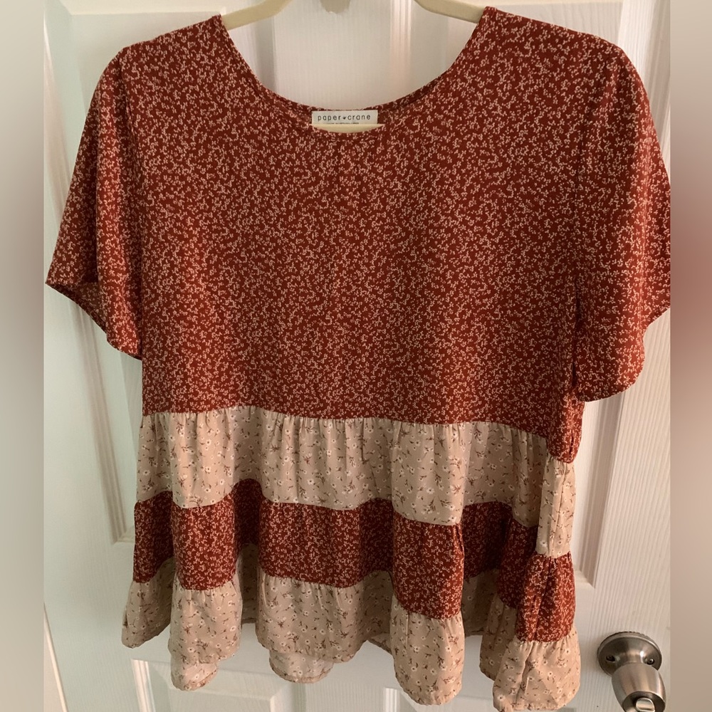 Paper Crane Floral Blouse